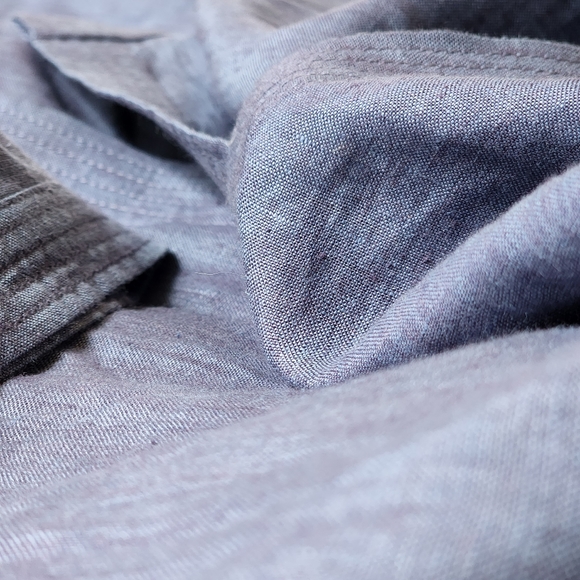 Eileen Fisher Irish Linen jacket shirt pant set L large 12 purple blue NWOT - Picture 8 of 12